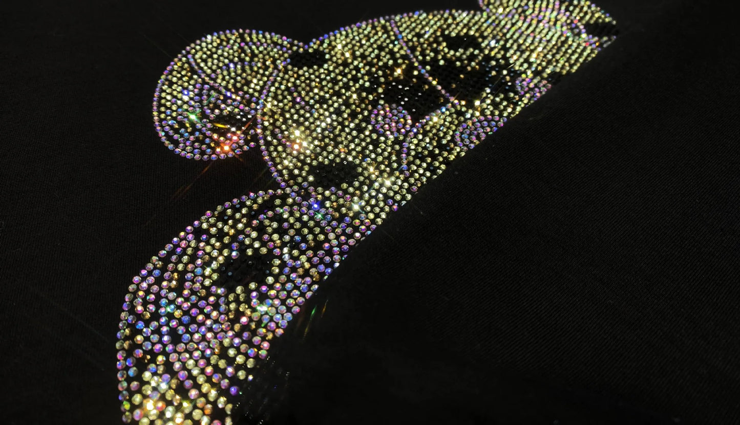 NoEnName_Null Casual Autumn/Winter Cartoon Pattern Pullover Set with Drawstring Waist and Pockets   