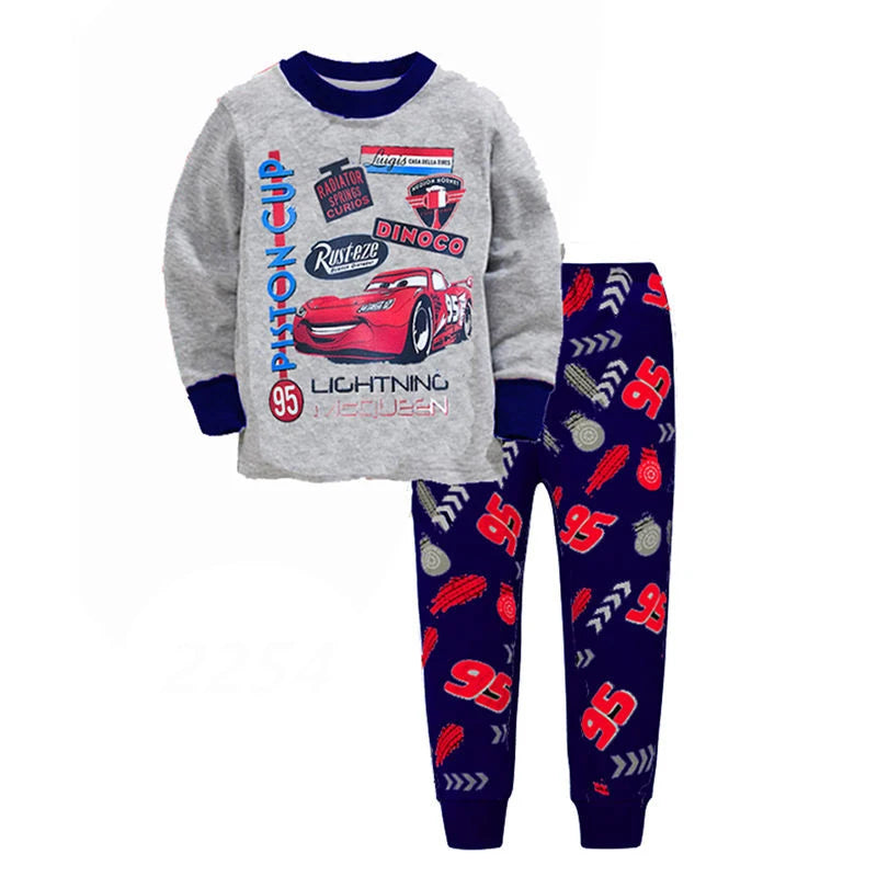 Disney Unisex Cartoon Print Cotton Pajamas for Kids (Ages 4-6Y)