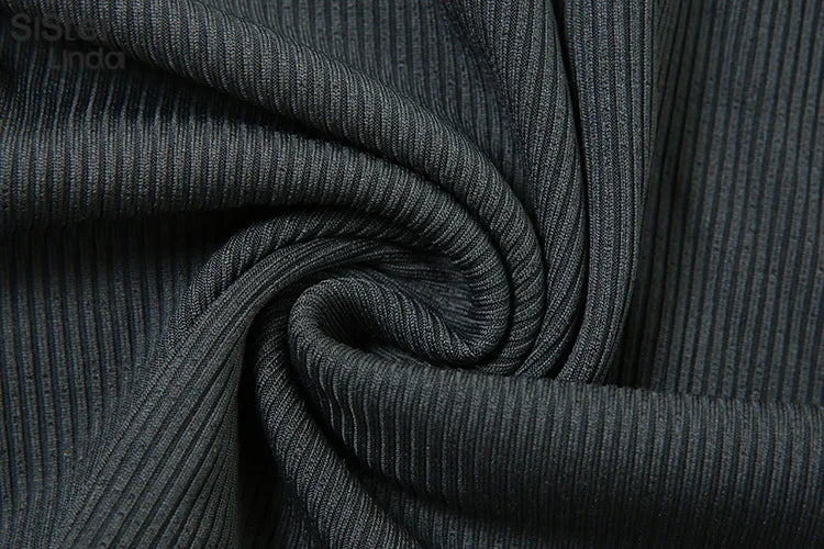 Sisterlinda Women's Casual Super-Short Skinny Pants & O-Neck Pullover Set - Spring/Summer 2024