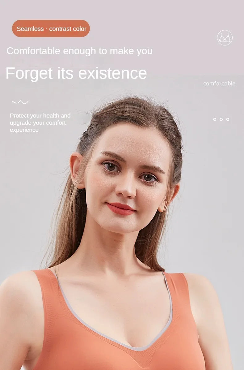 KING'S FAITH Women's Floral Push-Up Bra - Wire-Free, Front Closure, Everyday Comfort