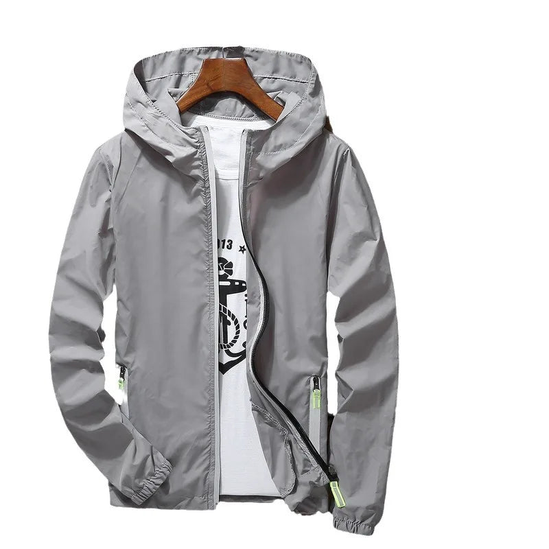 Summer Men and Women Sunscreen Clothing Couple Long-sleeved Windbreaker Breathable Quick Dry Clothes Reflective Travel Jacket