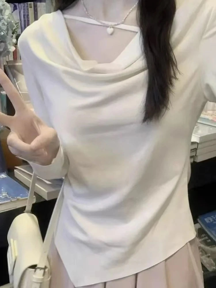 Miss tough Junior Sweet Autumn/Winter Asymmetrical A-Line Dress with Square Collar – Ankle Length, 