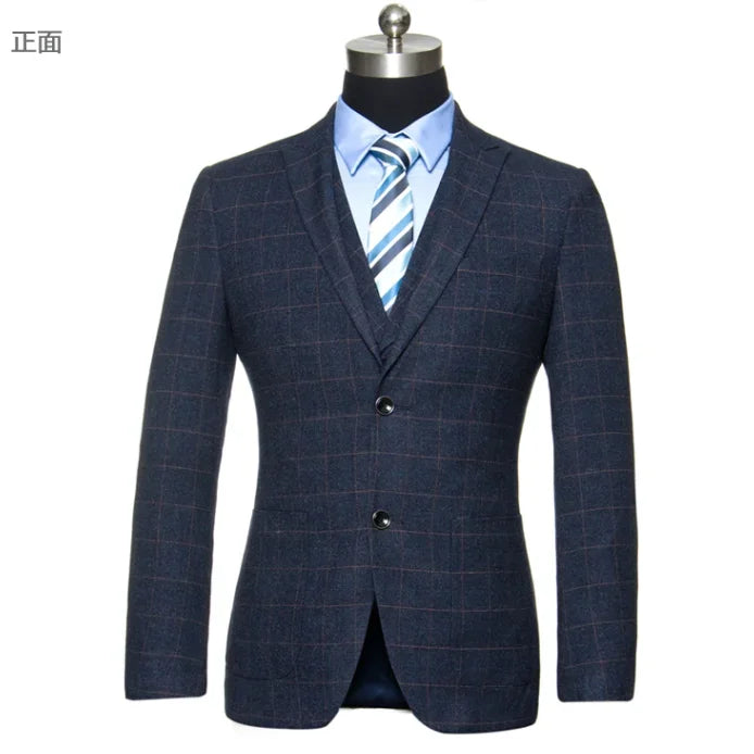 ajdsscl Safari Style Suit Jacket for Men – Cotton, Lyocell & Knit Blend for All-Season Wear