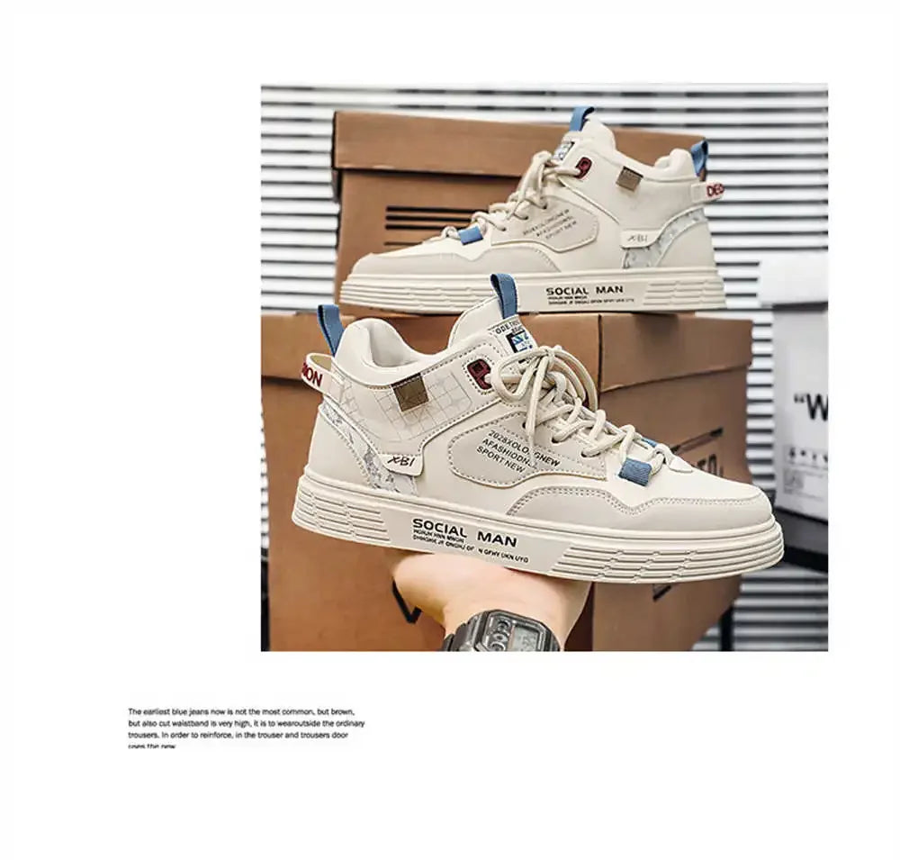 Hundunsnake Breathable Lace-Up Casual Sneakers - Non-Slip & Comfortable for Every Season