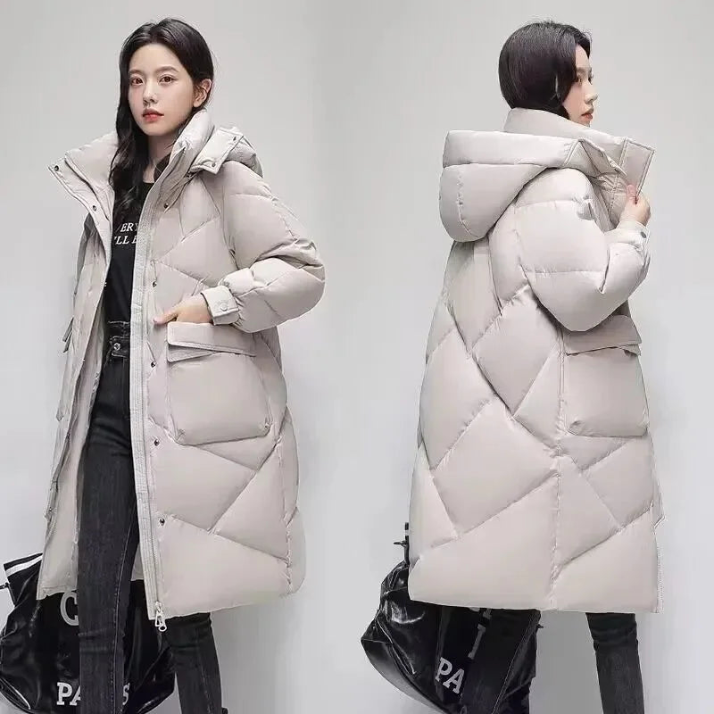 Women’s Hooded Winter Jacket - Warm & Stylish