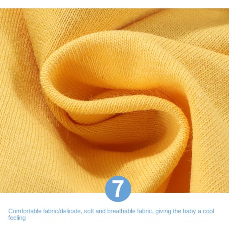 NoEnName_Null Unisex Summer Outfit for Kids – Soft Cotton-Polyester Casual Wear (Ages 25M–12Y)