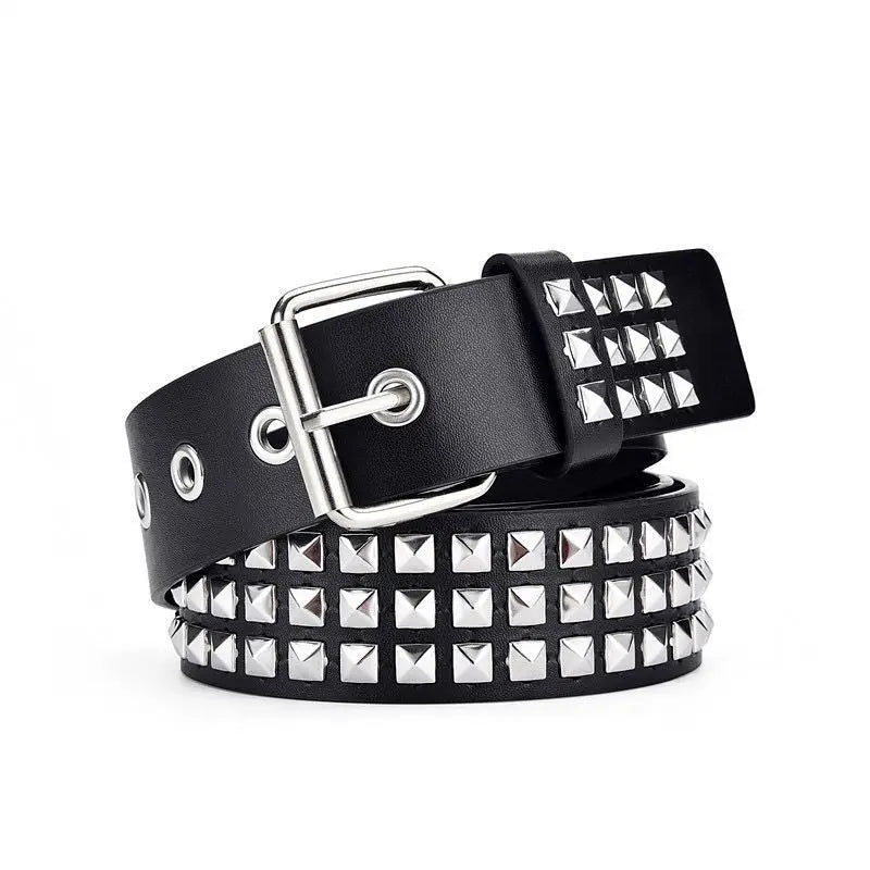 Fashion Plaid Metal & PU Belt for Women – Stylish & Durable