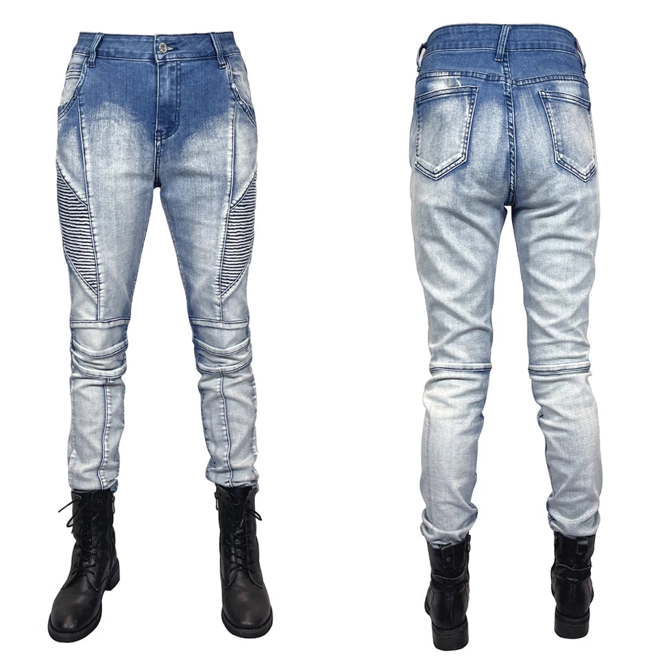 EvoHiker Women's Motorcycle Protective Jeans - Fireproof & Wearable Biker Pants