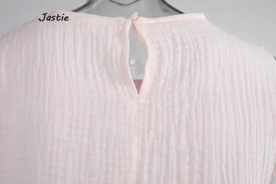 JASTIE Women's Casual A-Line Sleeveless Jersey Dress – Mid-Calf Length, Spring/Summer Style