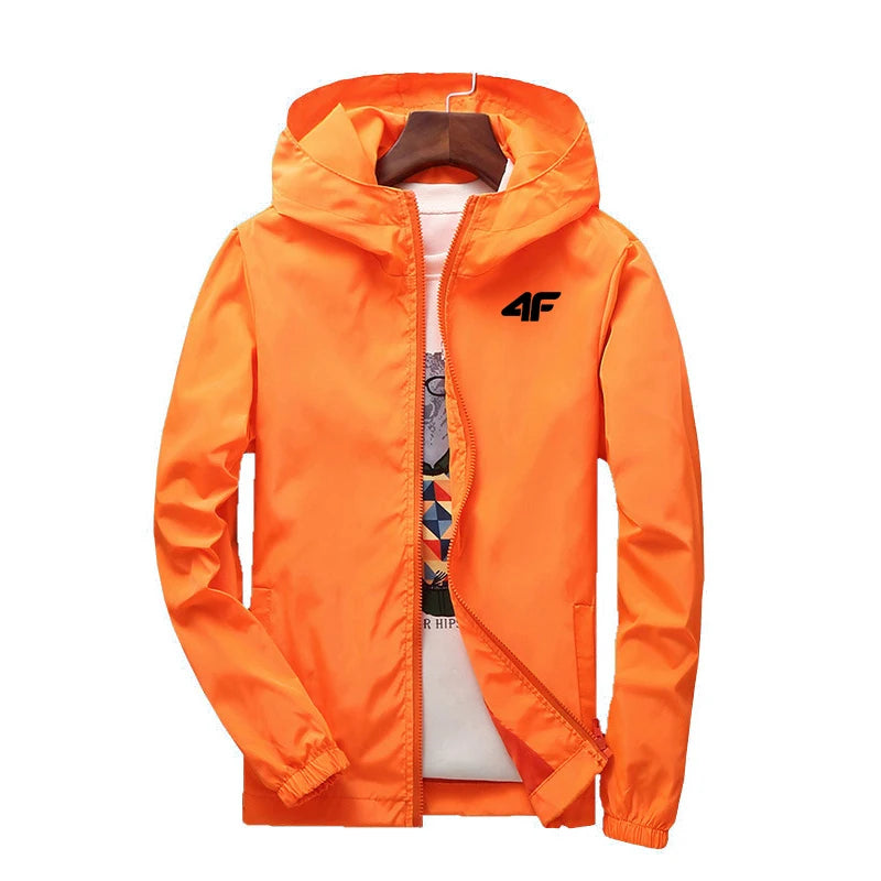 Kappa Men's Luxury Brand Windbreaker Jacket – Waterproof, Multi-Pocket, Casual Autumn & Winter Outerwear