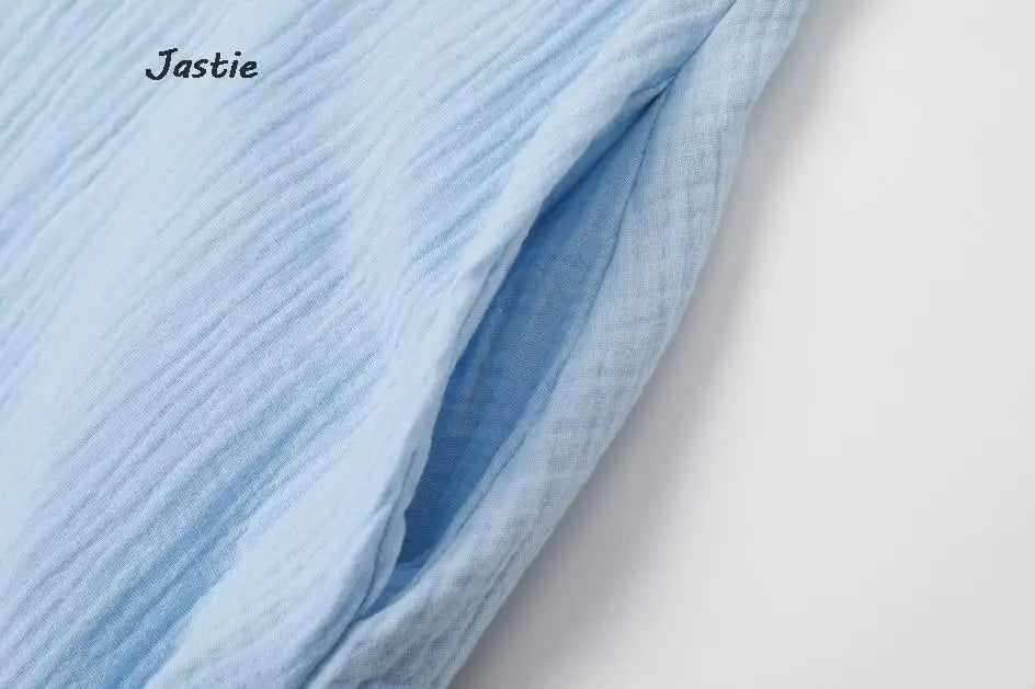 JASTIE Women's Casual A-Line Sleeveless Jersey Dress – Mid-Calf Length, Spring/Summer Style