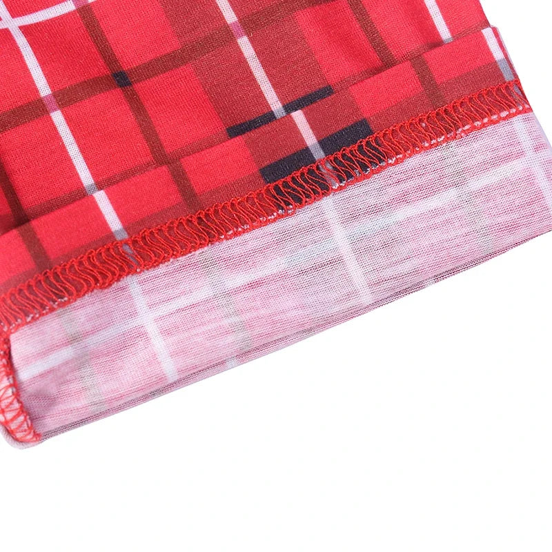 Stylish Kids' Plaid Clothing Set