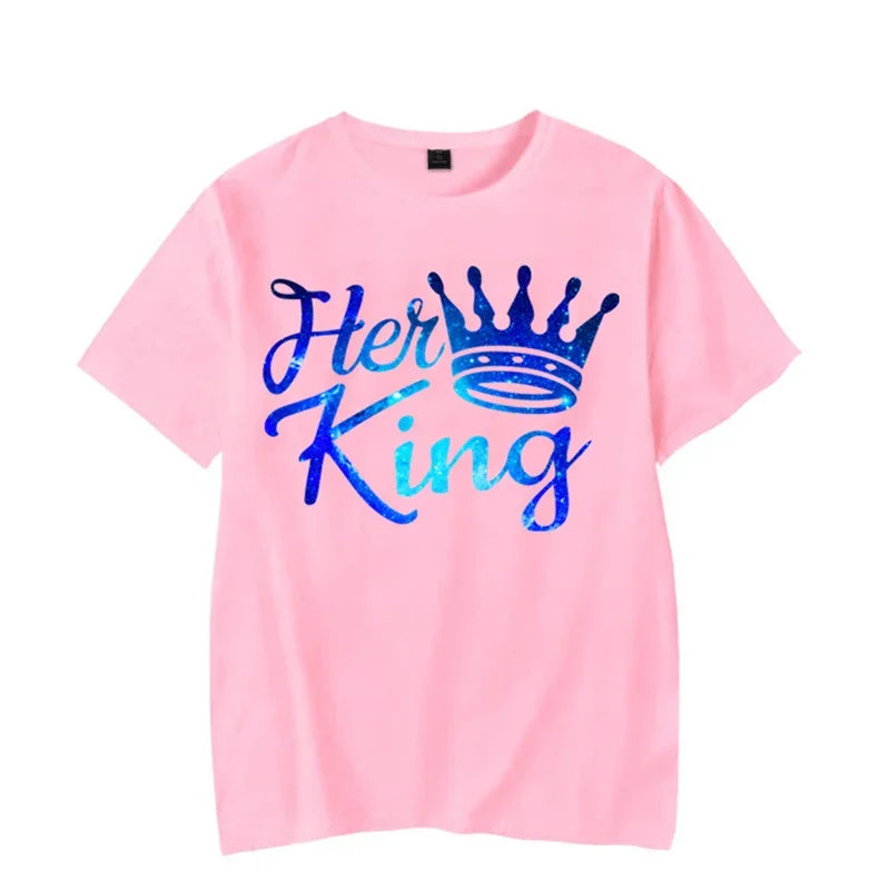WGTD WISH Funny Animal Print Casual T-Shirt for Women – Summer Couples Matching Tee