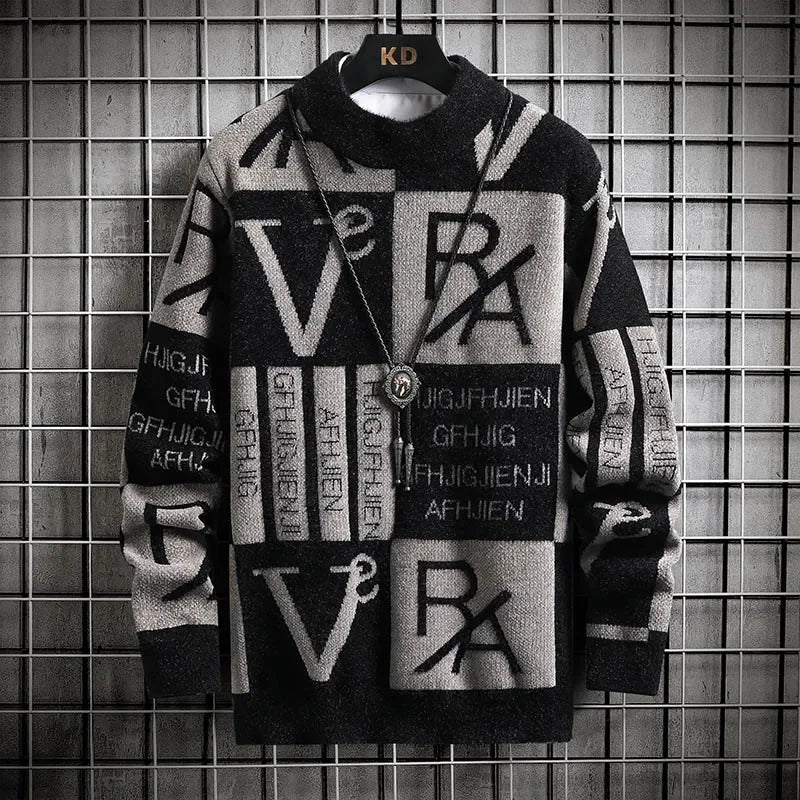 NoEnName_Null Men's Casual Cotton Sweatshirt – Digital Print, O-Neck, Full Sleeve, Autumn & Winter