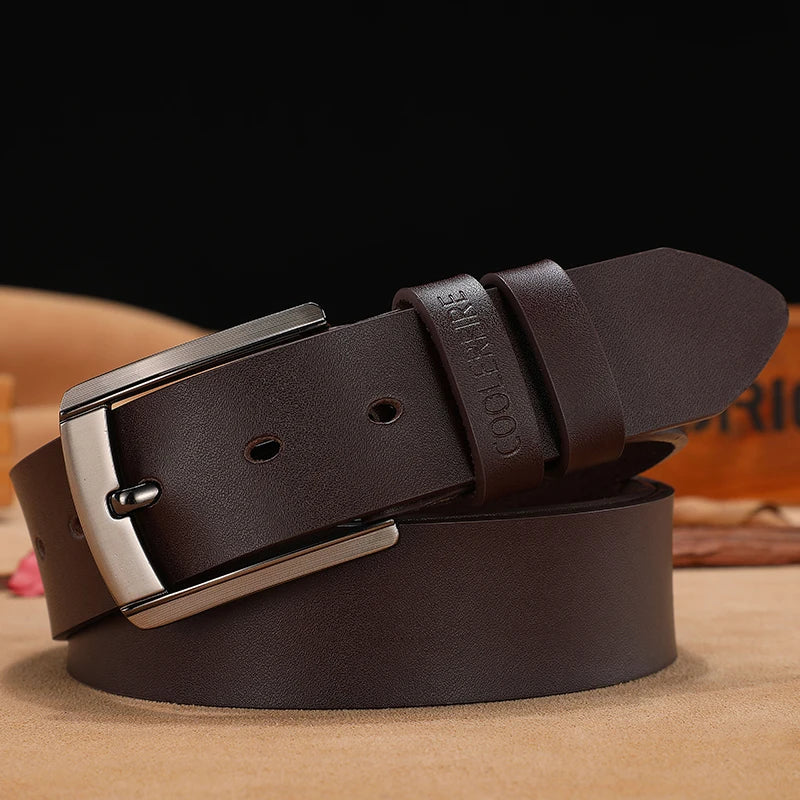 NoEnName_Null Casual PU Belt for Men - Adjustable, Durable, Stylish Accessory