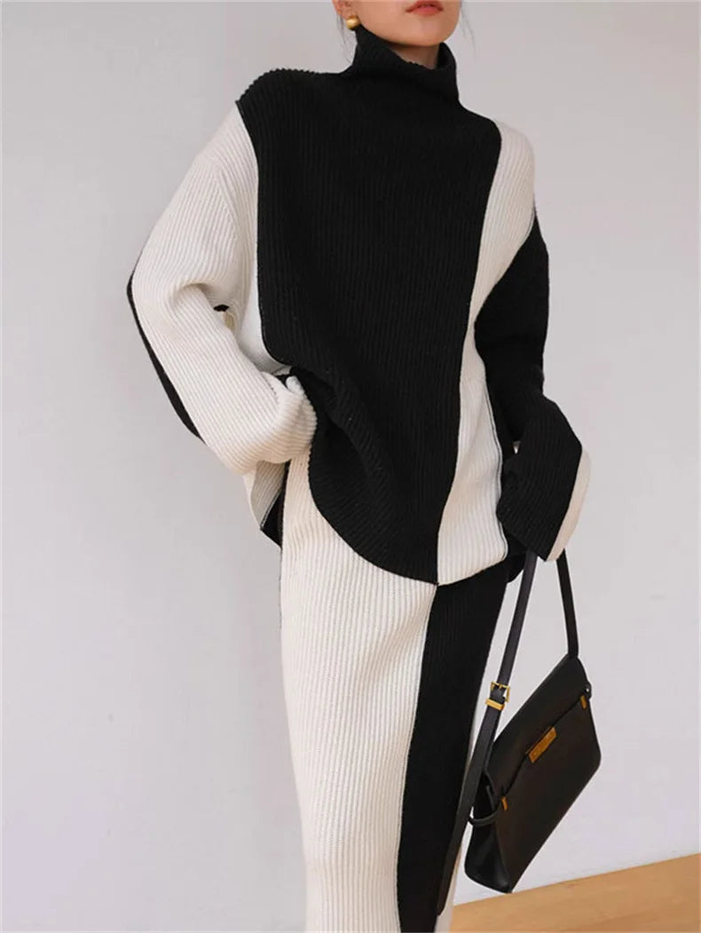 NoEnName_Null Women's Winter Splice Plush Scarf – Stylish & Cozy Casual Accessory