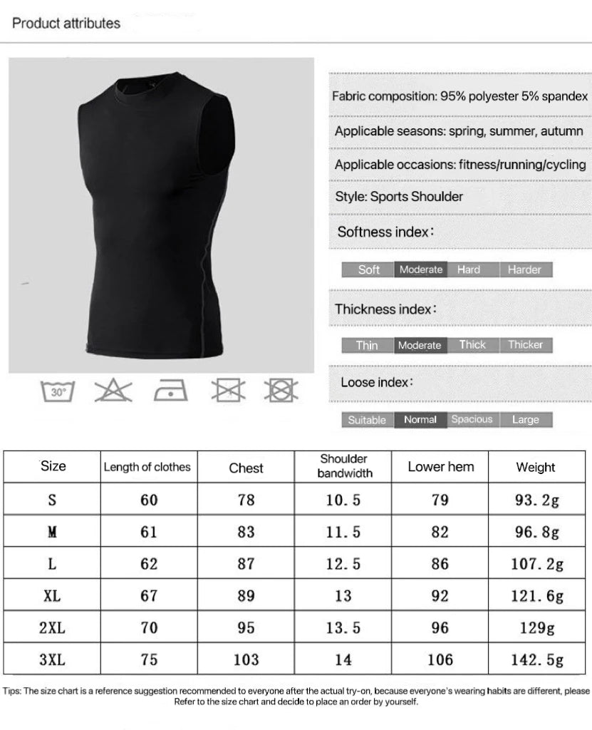 Chen Asta Men's Sports Tank Top - Polyester Spandex Running Shirt for Summer Travel & Fitness