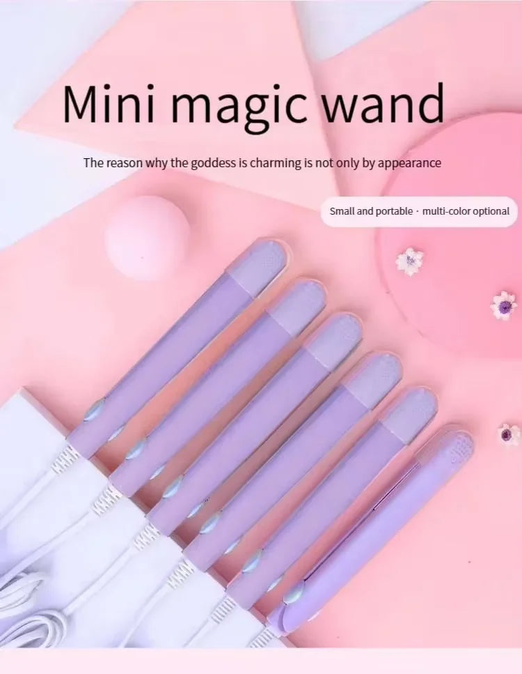 Curly Hair Styling and Straightening Comb Even Heat Distribution No Damage To Hair Styling Clips ands  Mini Hair Straightening Irons