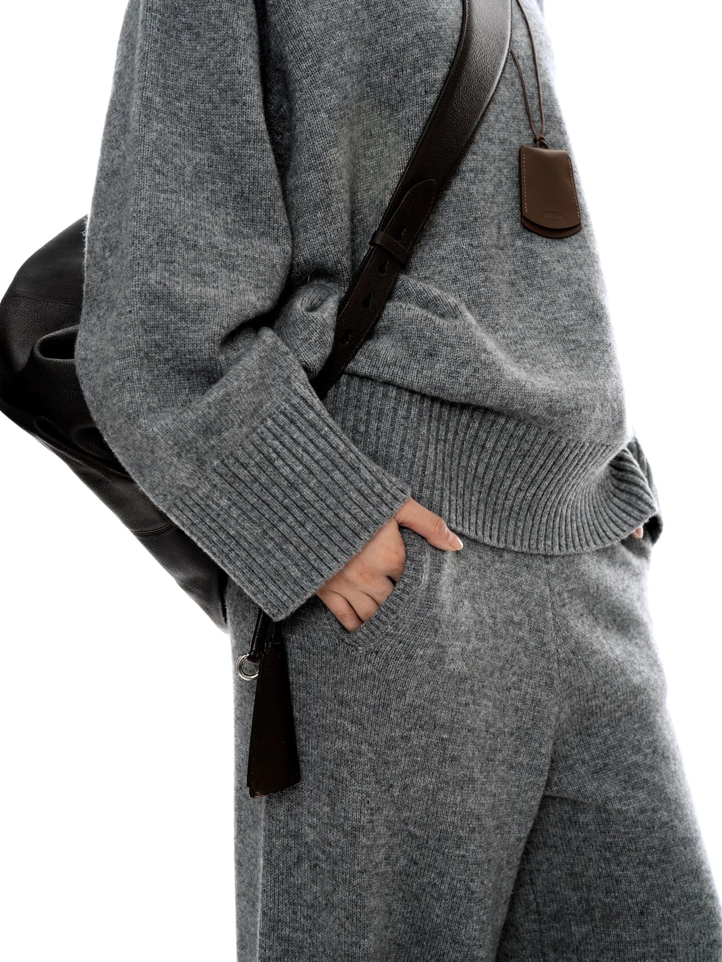 NoEnName_Null Women's Winter Splice Plush Scarf – Stylish & Cozy Casual Accessory