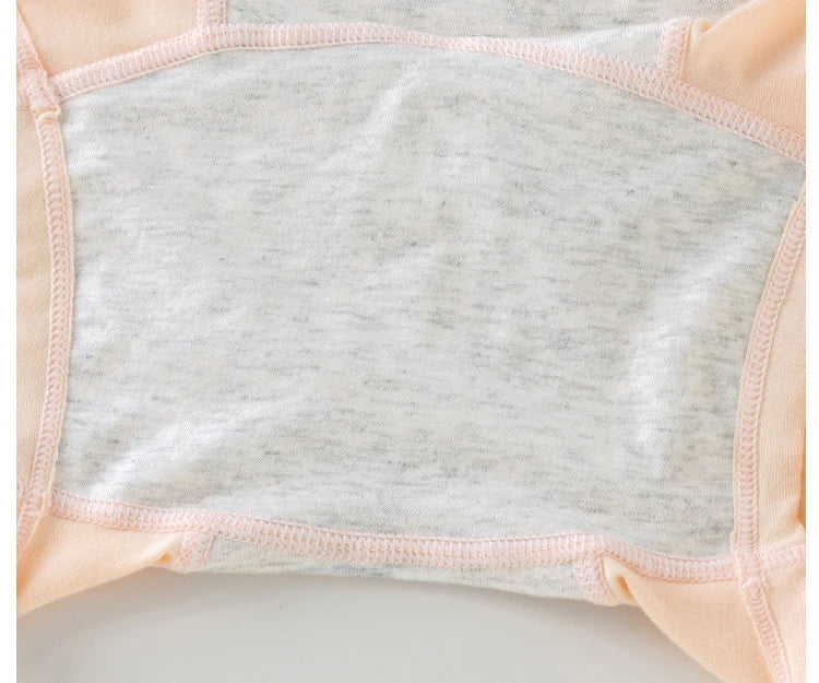 Chen Asta Women High-Rise Cotton Briefs Soft & Comfortable Solid Color Menstrual Panties