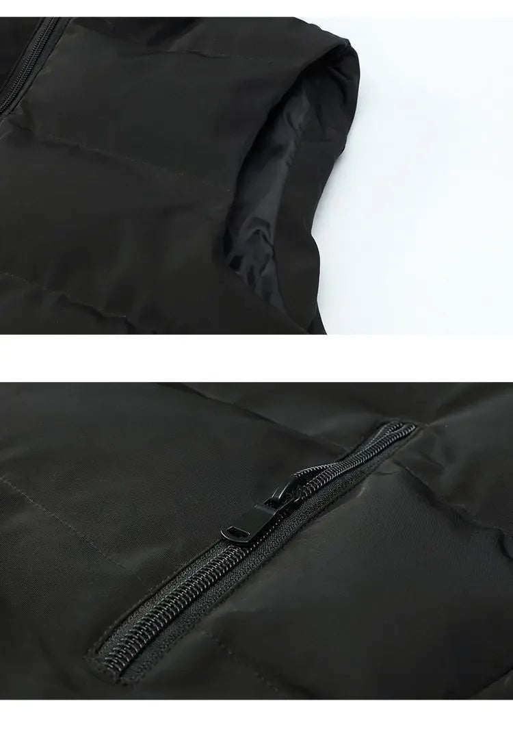 2023 Autumn/Winter Men’s Solid Colour Sleeveless Vest - Cozy, Warm, and Versatile