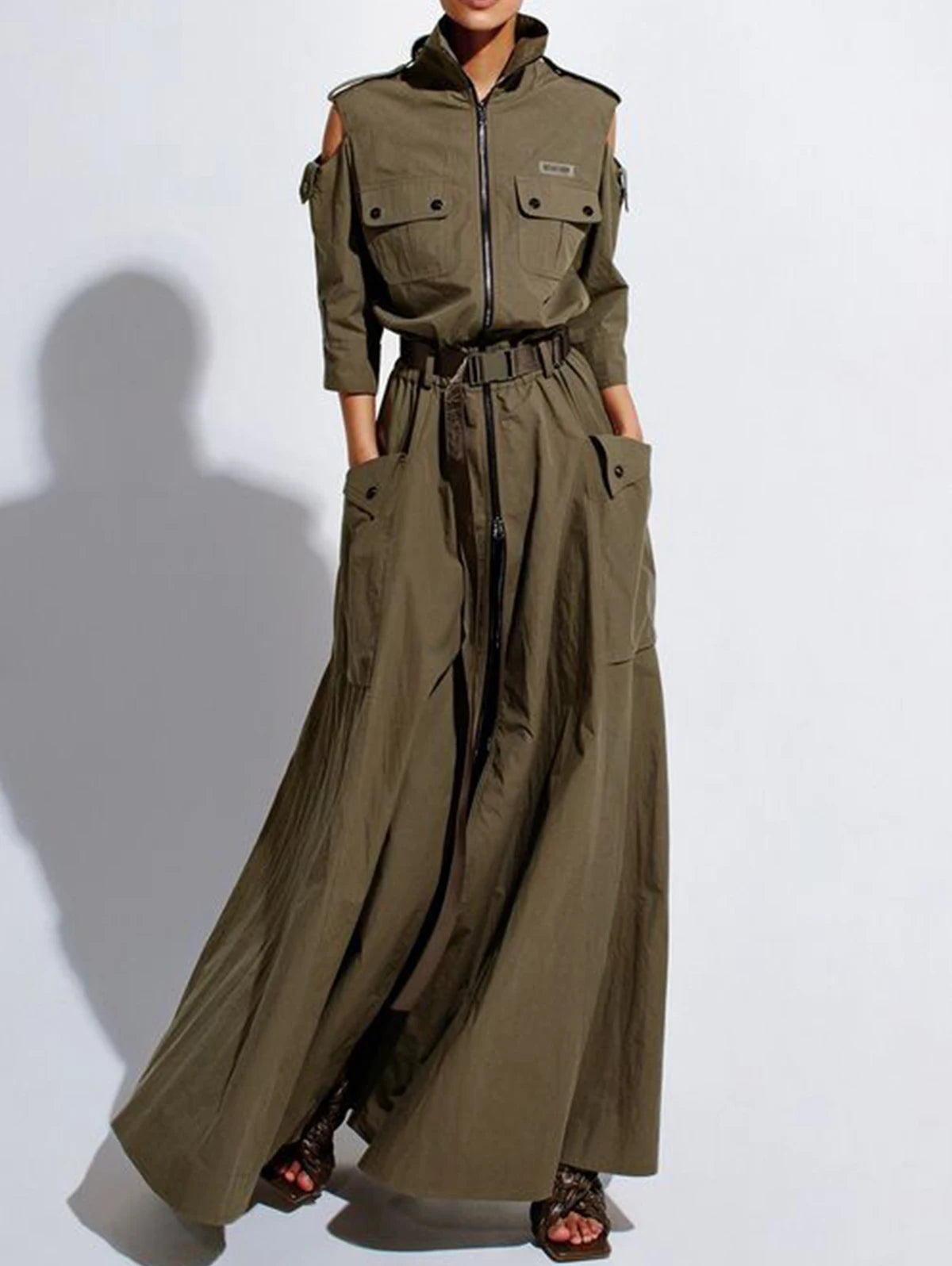 Elegant Ankle-Length A-Line Dress for Women - Streetwear Spring/Summer Collection