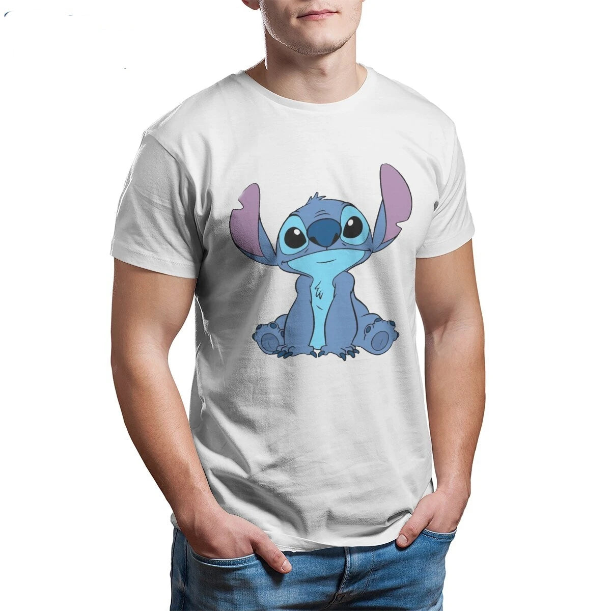 Disney Casual O-Neck Cotton Print Tee – Comfortable and Stylish for All Seasons