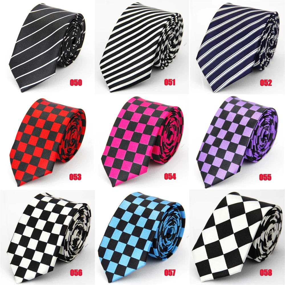 NoEnName_Null Silk Neck Tie - Plaid, Floral, Striped & More