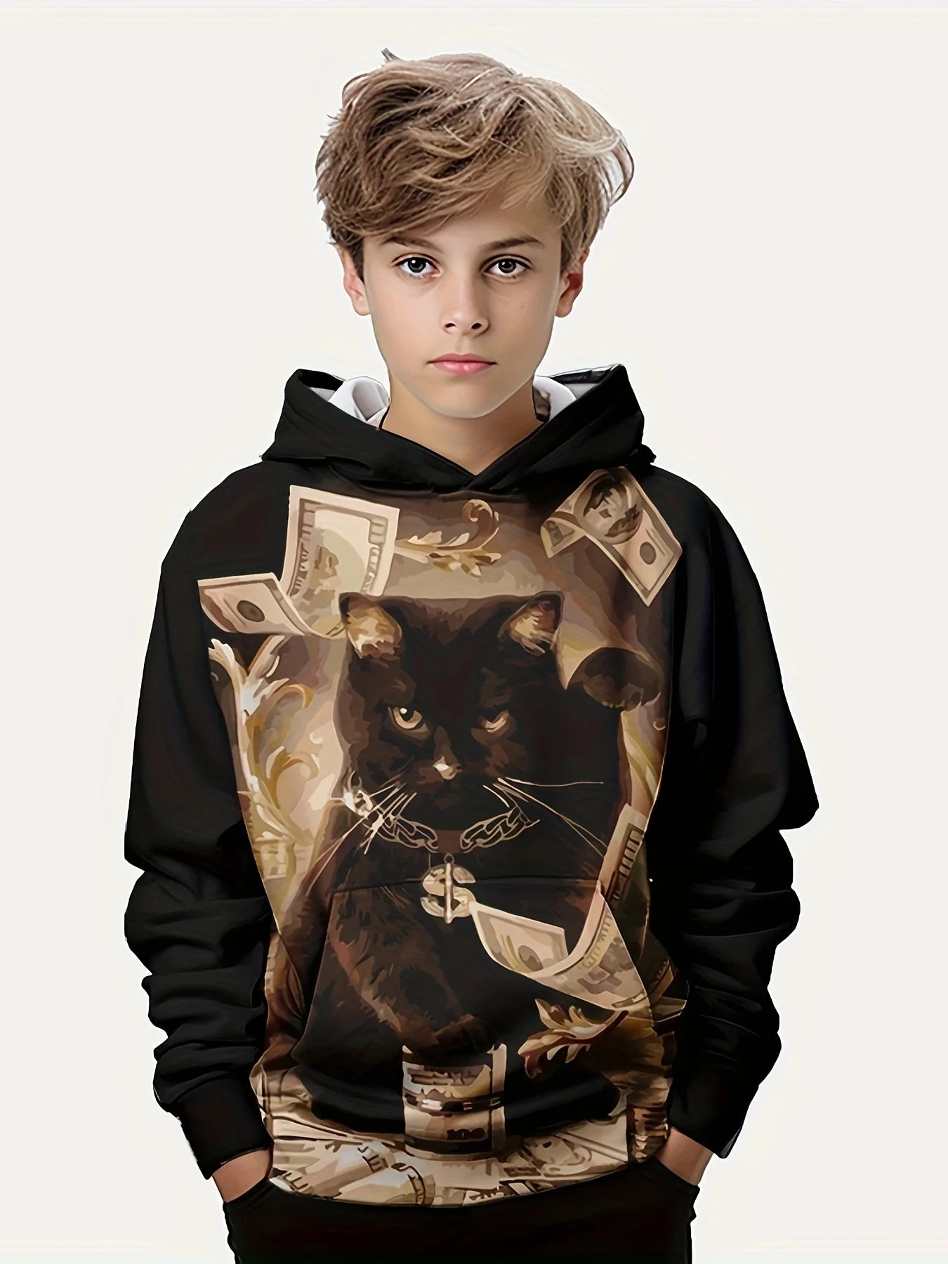 Colorful Cartoon Print Kids Sweatshirt – Casual Pullover for Boys & Girls (Ages 3–12)