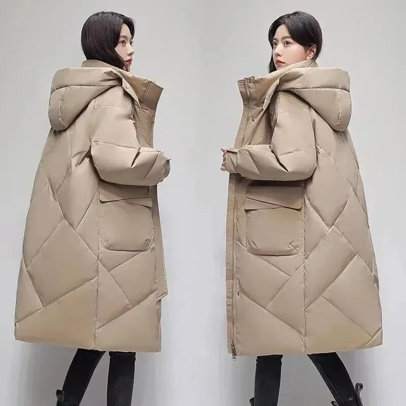 Women’s Hooded Winter Jacket - Warm & Stylish