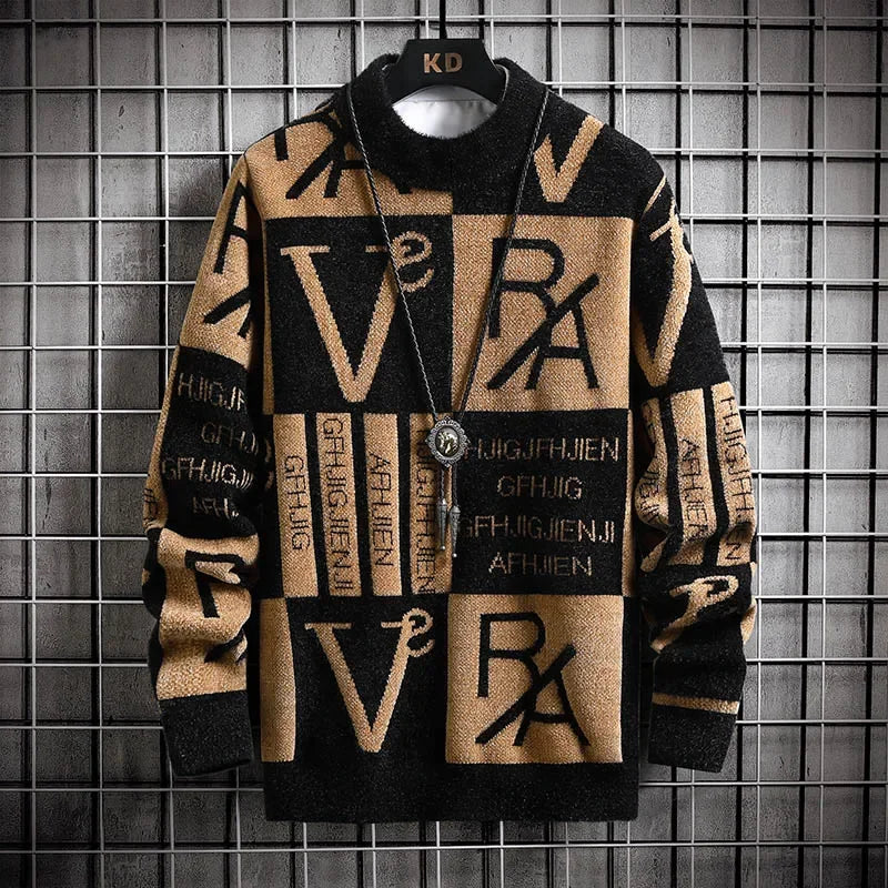 NoEnName_Null Men's Casual Cotton Sweatshirt – Digital Print, O-Neck, Full Sleeve, Autumn & Winter