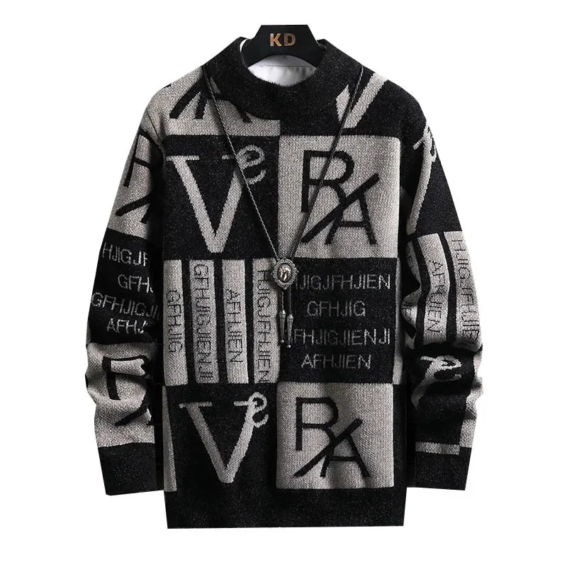 NoEnName_Null Men's Casual Cotton Sweatshirt – Digital Print, O-Neck, Full Sleeve, Autumn & Winter