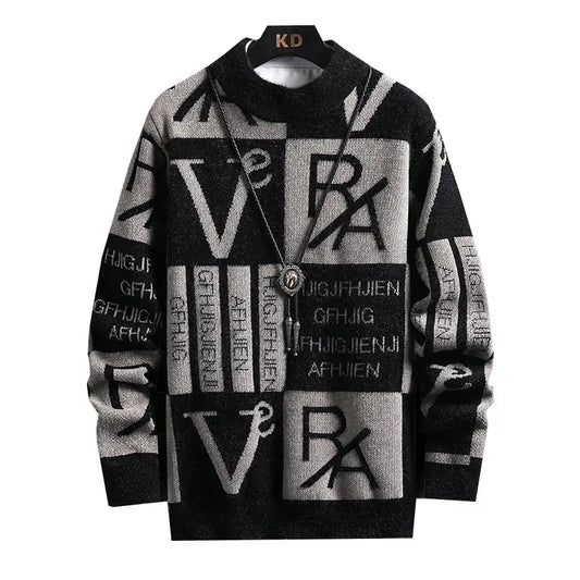 NoEnName_Null Men's Casual Cotton Sweatshirt – Digital Print, O-Neck, Full Sleeve, Autumn & Winter