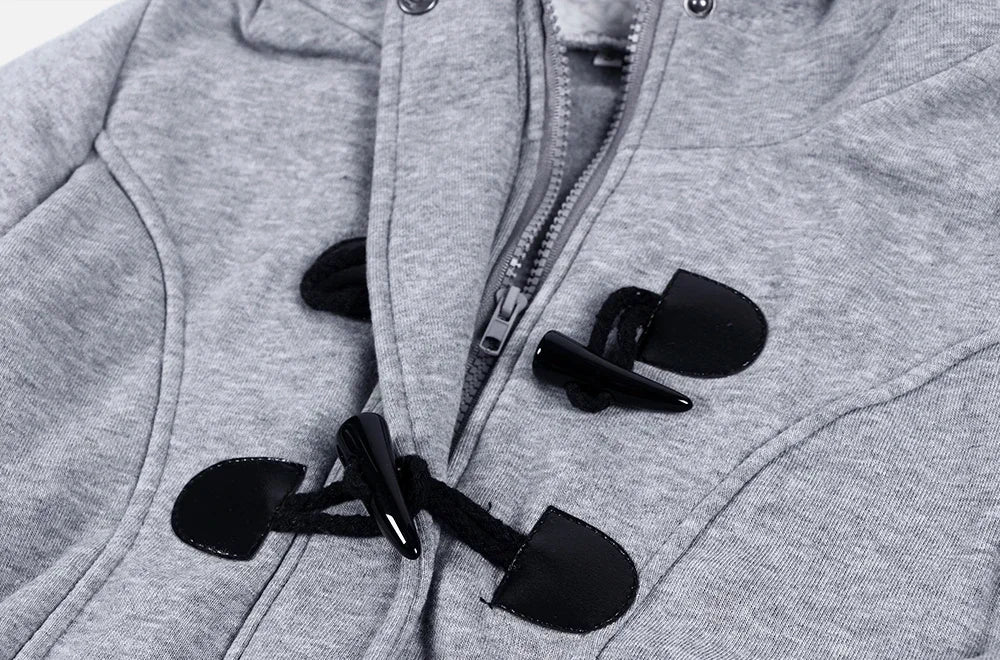 Women's Hooded Zip-Up Sweatshirt – Casual Loose Fit with Pockets for Autumn/Winter