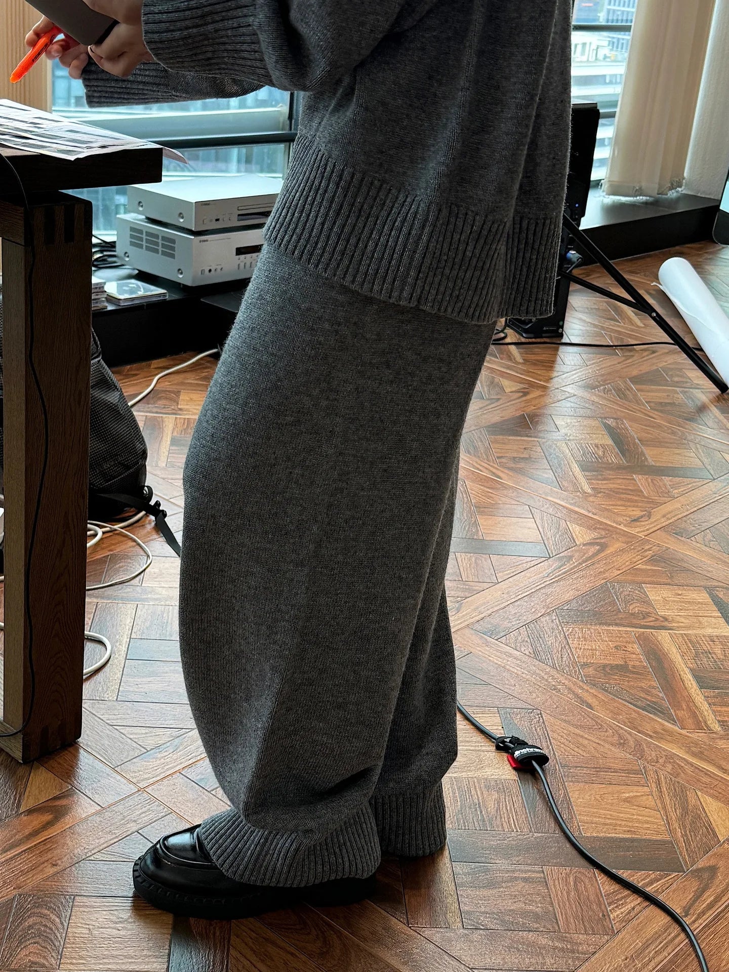 NoEnName_Null Women's Winter Splice Plush Scarf – Stylish & Cozy Casual Accessory