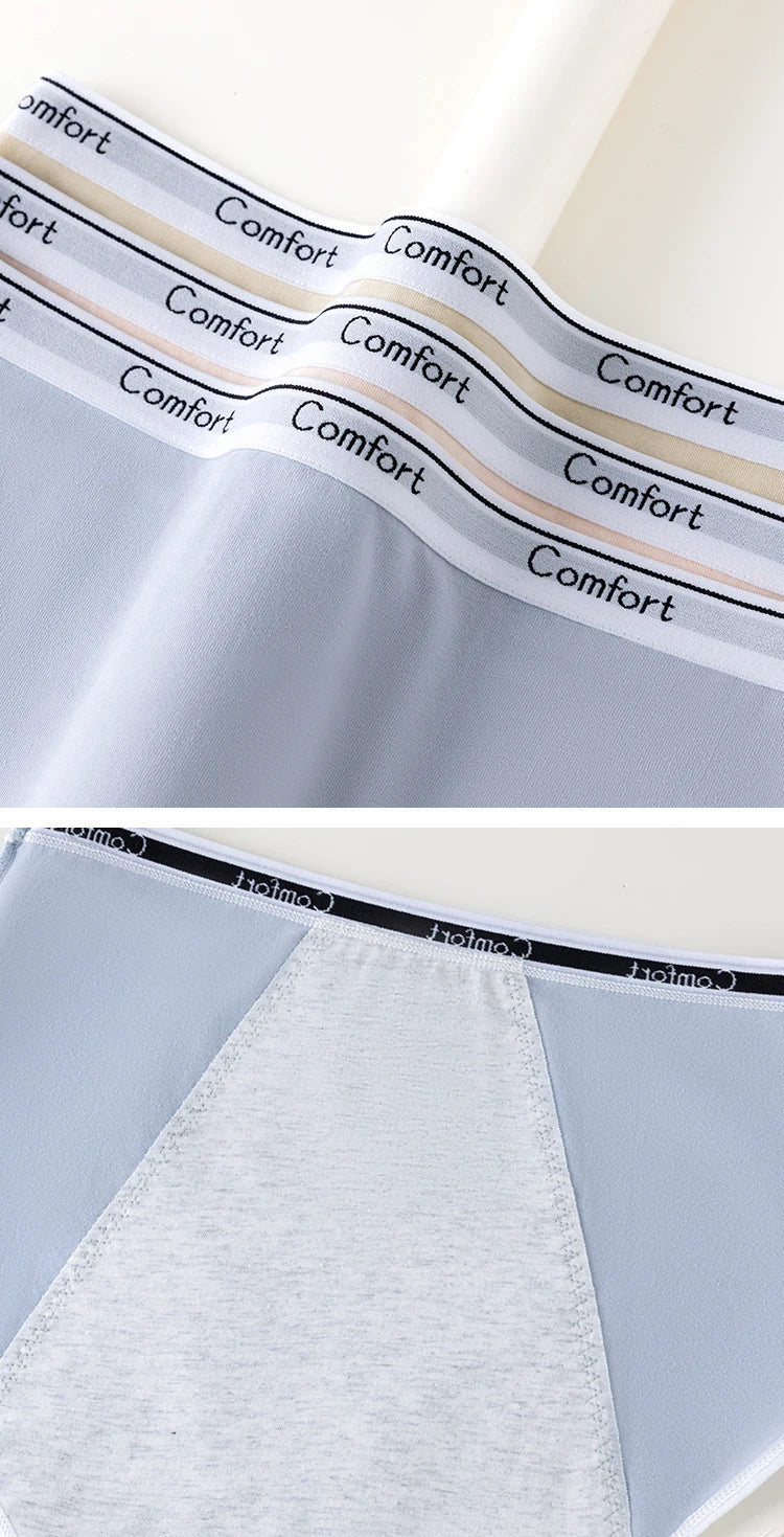 Chen Asta Women High-Rise Cotton Briefs Comfortable & Soft Menstrual Panties (Multiple Sizes)