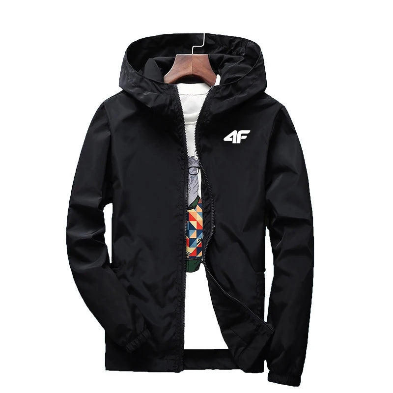 Kappa Men's Luxury Brand Windbreaker Jacket – Waterproof, Multi-Pocket, Casual Autumn & Winter Outerwear