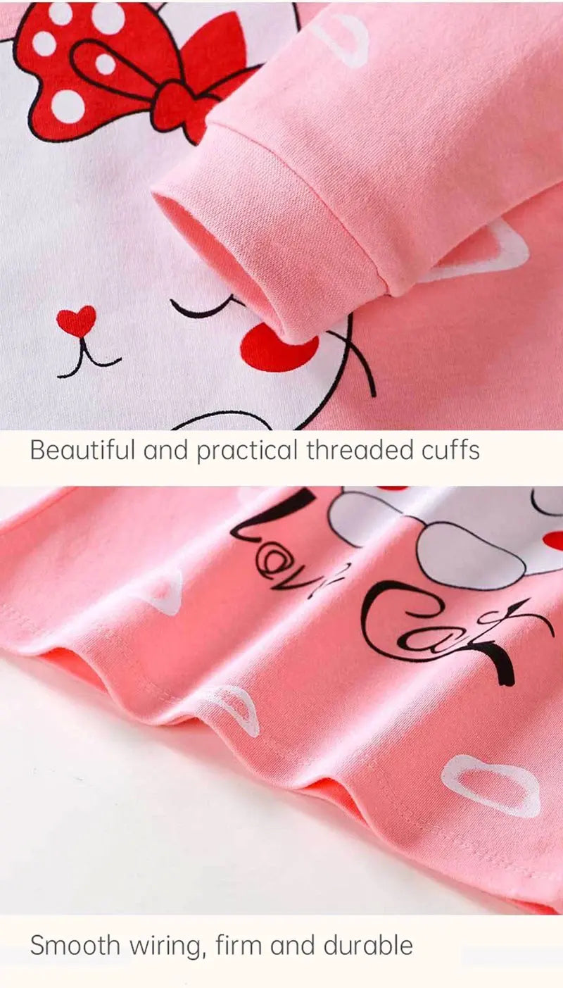 NoEnName_Null Unisex Cartoon Knit Pullover Set for Kids (Ages 4-6Y) – Comfortable & Stylish for All Seasons