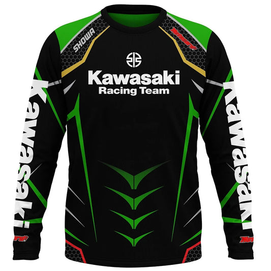 Kawasaki Unisex 100% Polyester Shirt – Comfortable & Durable for All Seasons