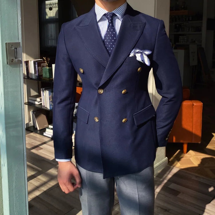 NSTOPOS Men's England Style Slim Fit Blazer - Casual & Stylish Blazer Jacket for Men