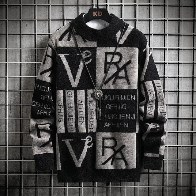 NoEnName_Null Men's Casual Cotton Sweatshirt – Digital Print, O-Neck, Full Sleeve, Autumn & Winter