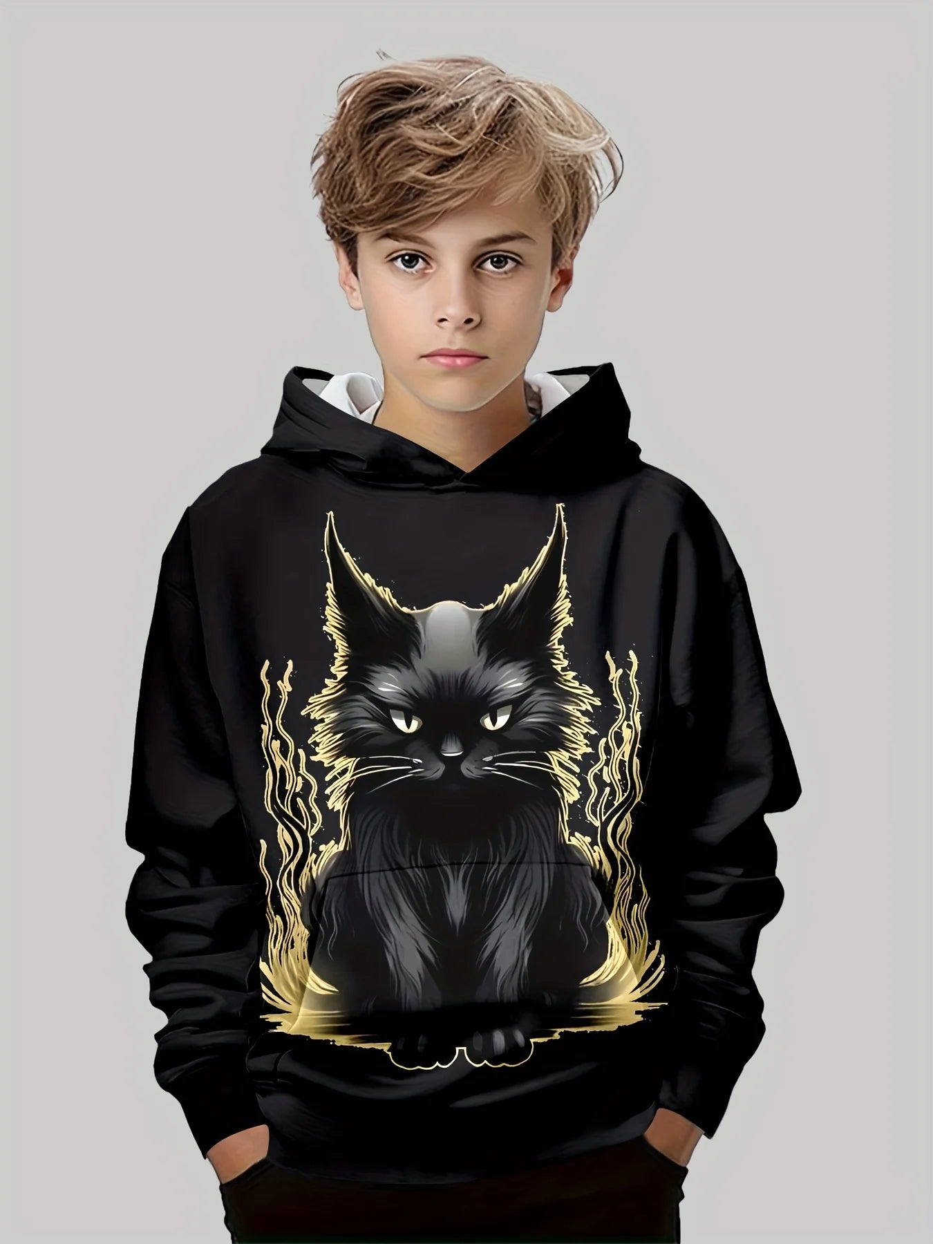 Colorful Cartoon Print Kids Sweatshirt – Casual Pullover for Boys & Girls (Ages 3–12)