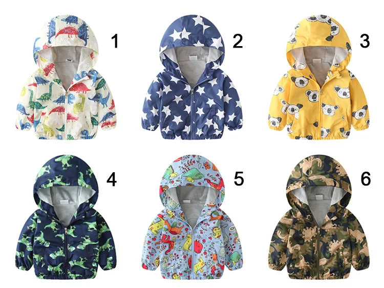 Children cartoon Sport Jacket Long Sleeve Hoodie Zipper New Spring Autumn and winter Kids Outerwear