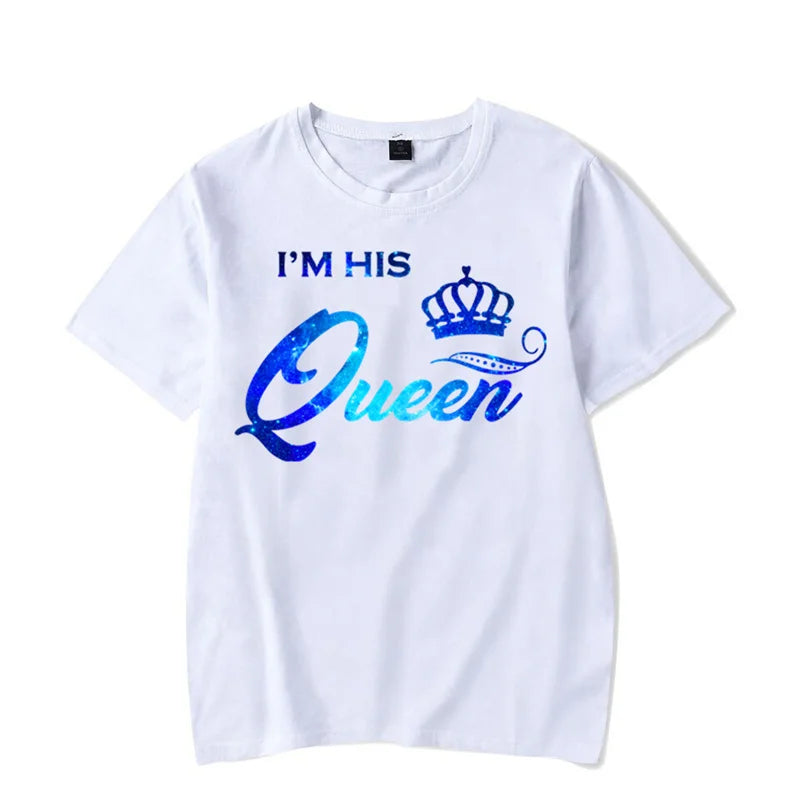 WGTD WISH Funny Animal Print Casual T-Shirt for Women – Summer Couples Matching Tee