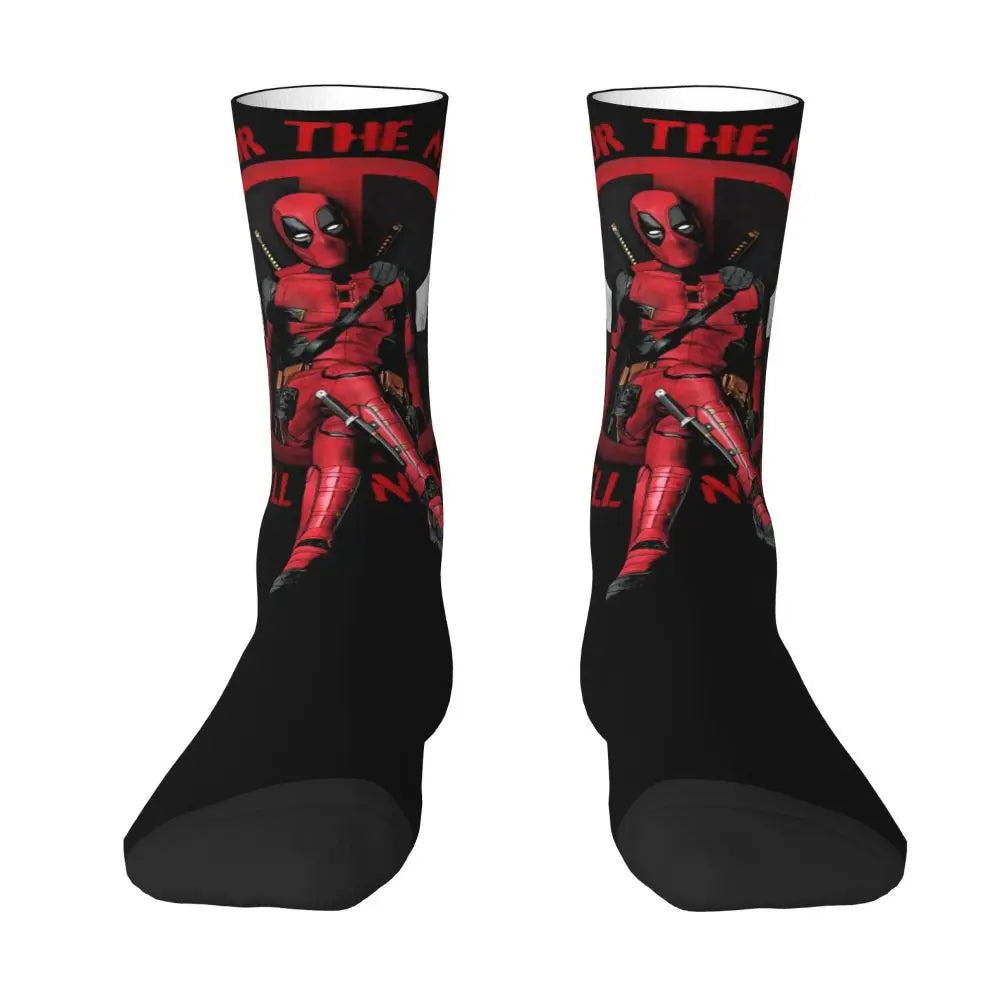 MINISO Deadpool Cosplay Socks - Unisex Movie & TV Accessories