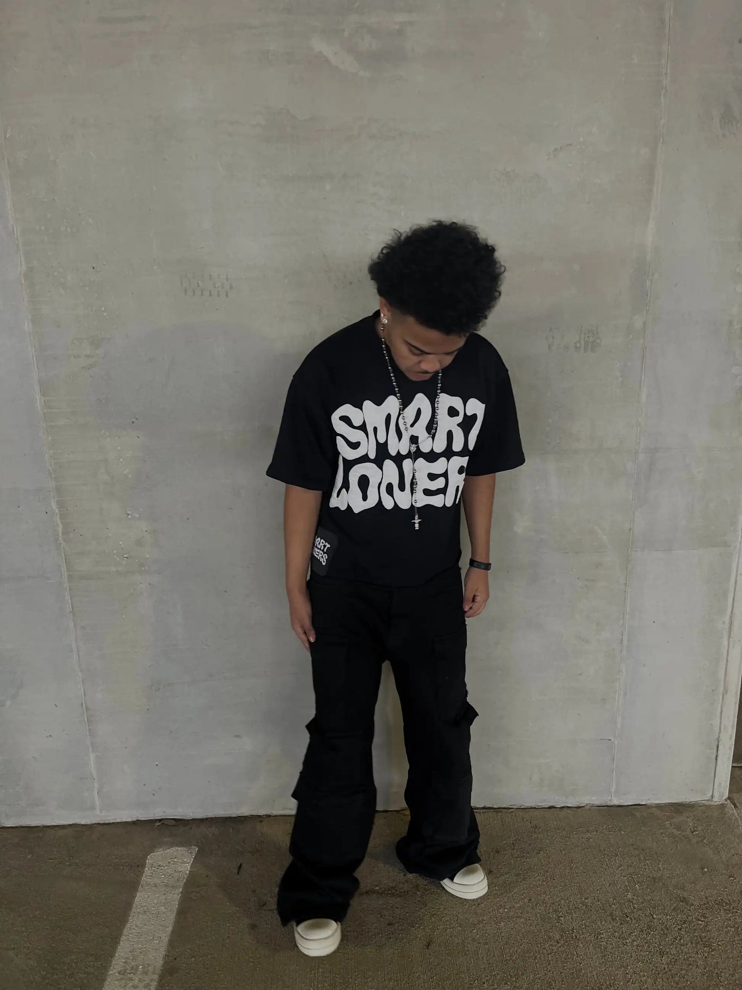 BiggOrange Men’s Casual O-Neck Letter Print Oversize Tee - Summer 2023 Collection