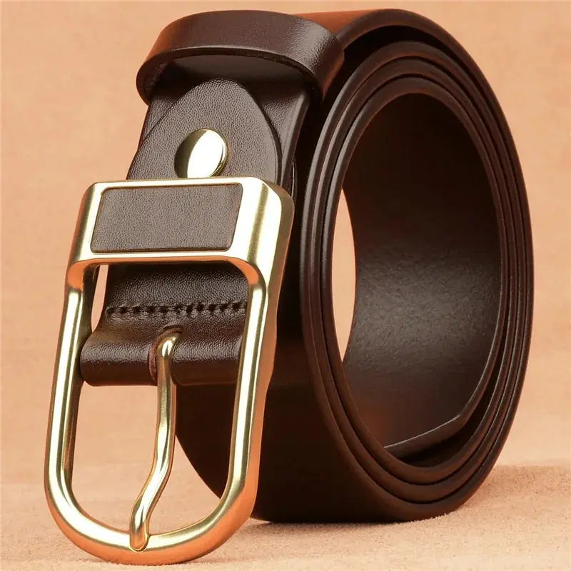 NoEnName_Null Casual PU Belt for Men - Adjustable, Durable, Stylish Accessory