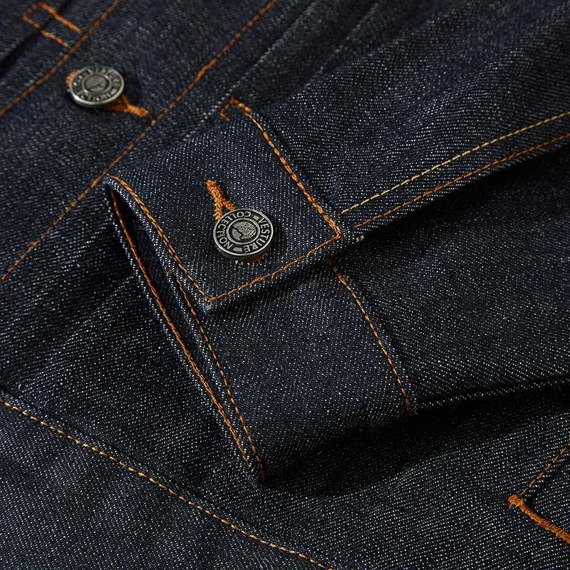 DOIYTTS Men's Casual Jacket - Spring/Autumn Polyester Outerwear with Pockets
