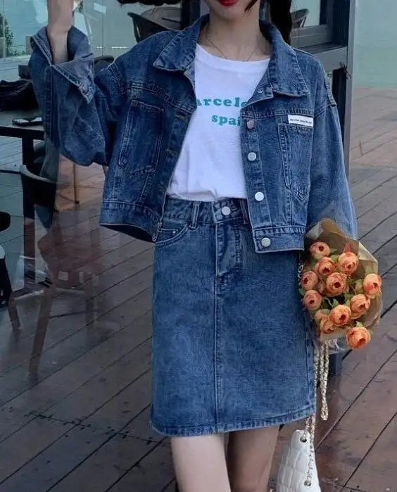 VXO Women's Mori Girl Style Denim Dress – Spring/Summer Collection