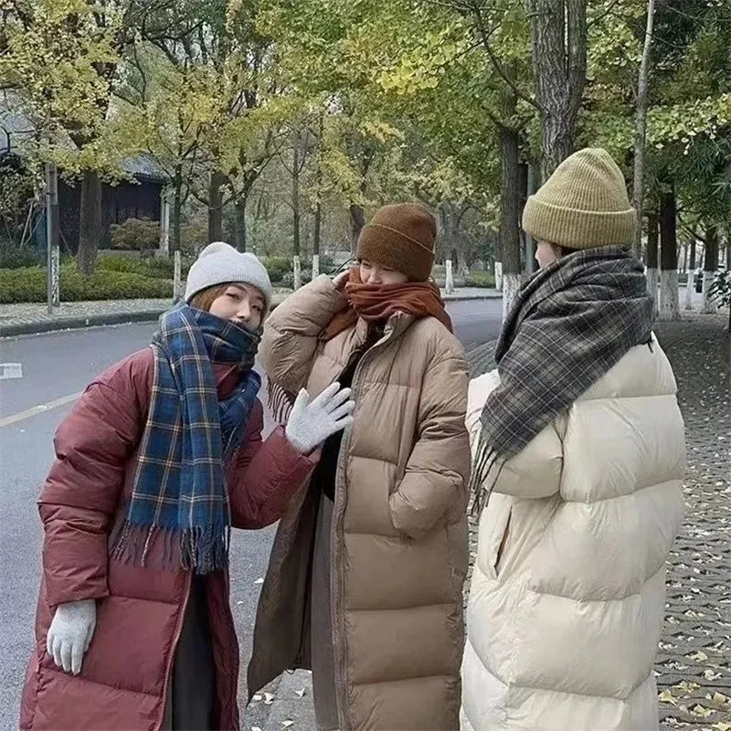 OKXGNZ Women's Long Hooded Coat – Warm, Stylish, and Practical for Autumn & Winter